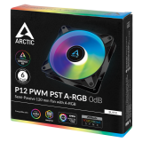 ARCTIC P12 PWM PST A-RGB 120mm 4-pin ventilator, črn