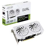 ASUS Dual GeForce RTX 4070 Super EVO White OC 12GB GDDR6X (DUAL-RTX4070S-O12G-EVO-WHITE) bela grafična kartica