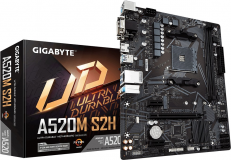 GIGABYTE A520M S2H, DDR4, SATA3, USB3.2Gen1, HDMI, AM4 mATX