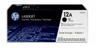 TONER HP 12A ČRN DVOJNO PAKIRANJE ZA LJ 1010/12/15/18/20/30